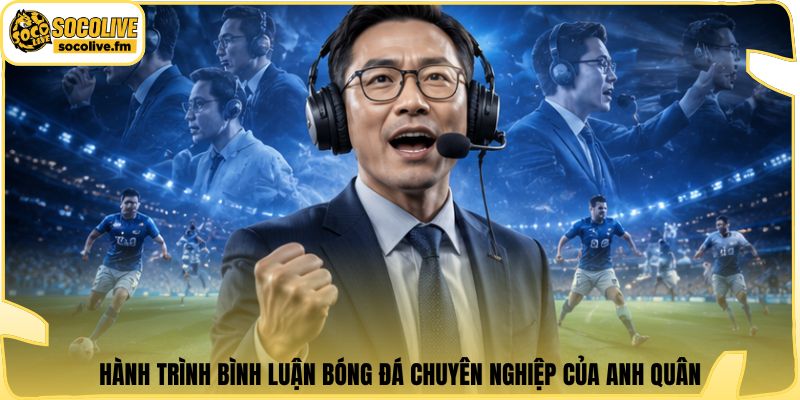 Hành trình bình luận bóng đá chuyên nghiệp của Anh Quân